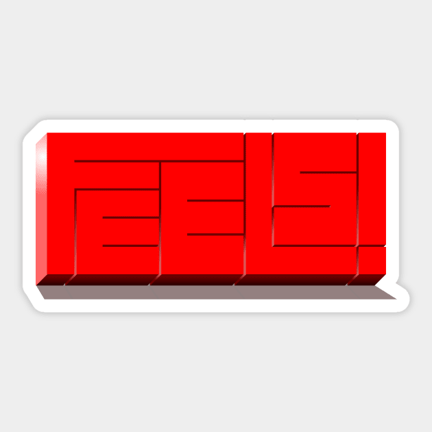 3D Feels Sticker by DavidASmith